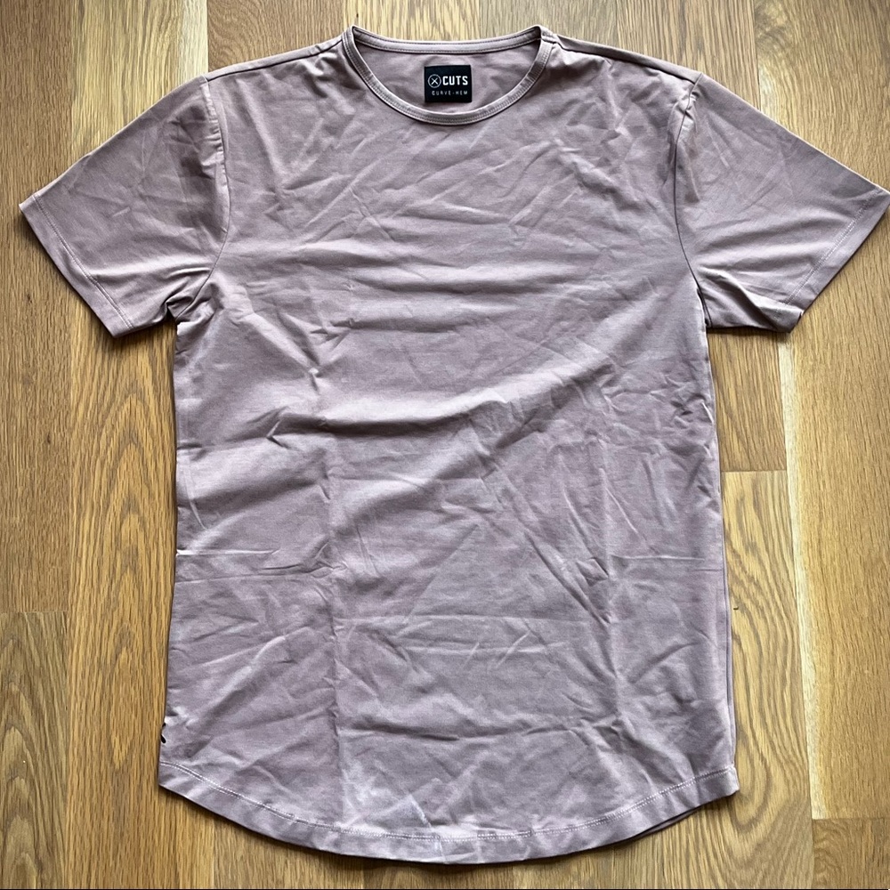 Cuts Mauve Curve Hem Ts